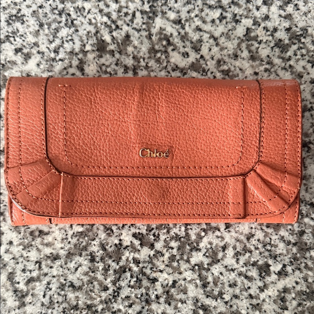 Chloe Brown Leather Wallet